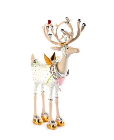 Patience Brewster Moonbeam Cupid Reindeer Figure