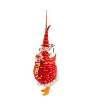 Patience Brewster Dash Away Candle Red Mrs. Santa Ornament