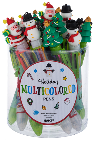 Holiday Multicolored Pens