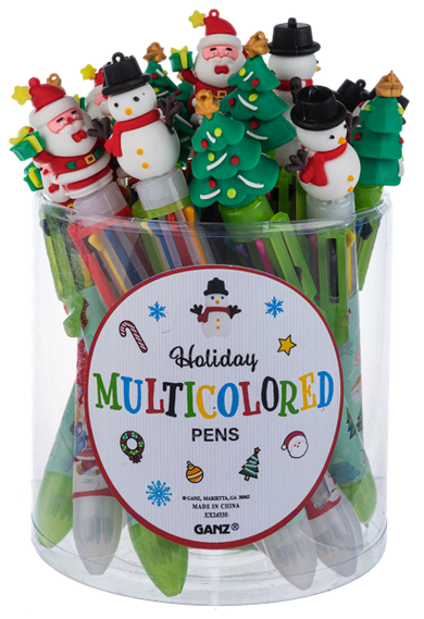 Holiday Multicolored Pens