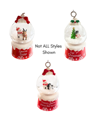 Snow Globe Ornament - Personal Message