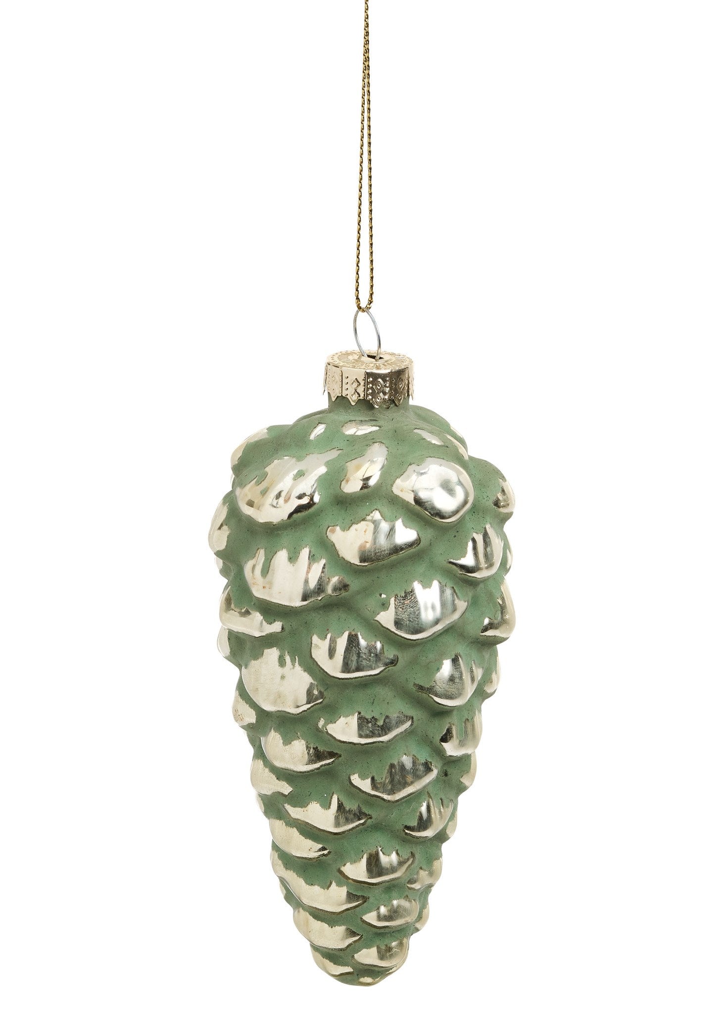 Glass Pinecone Ornament