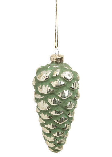 Glass Pinecone Ornament