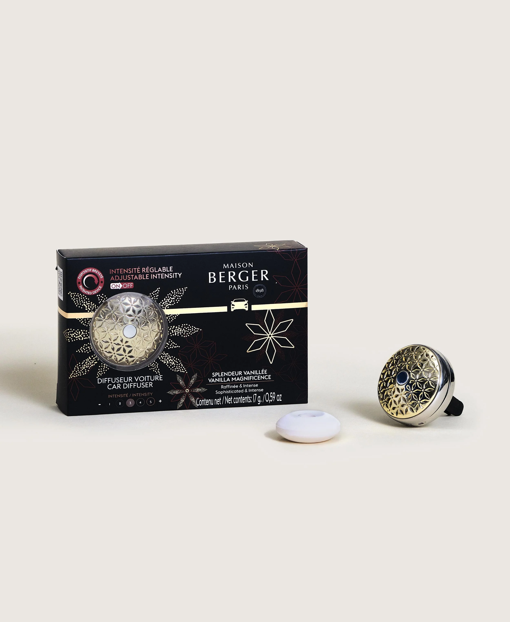 Pomelis Car Diffuser Kit - Vanilla Magnificence - Maison Berger