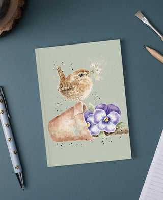 Wrendale Designs 'Pottering About' A6 Wren Notebook