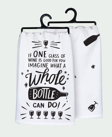One Glass Of Wine Is Good For You - Kitchen Towel