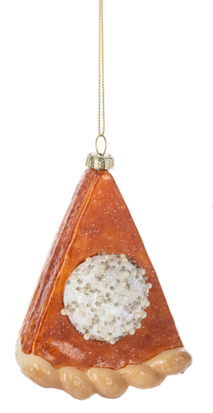 Glass Holiday Pie Ornaments