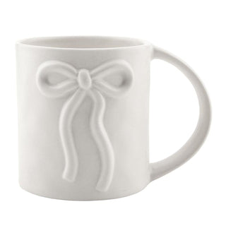 Wide Handle Bow Mug - Ivory