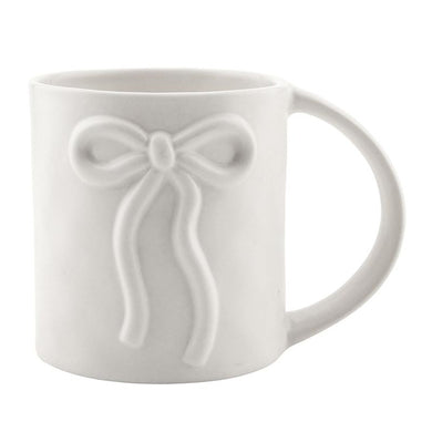 Wide Handle Bow Mug - Ivory