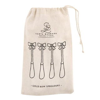 Gold Bow Spreaders - Set of 4