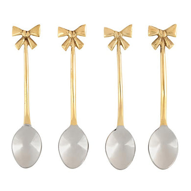 Gold Bow Spoons - Set of 4