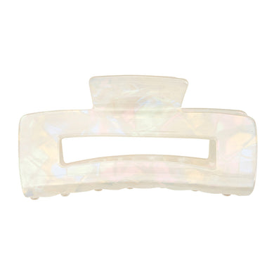 Bella Claw Clip - White Marble