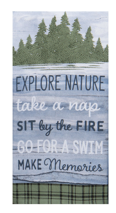 Cabin Life Rules Dual Purpose Terry Tea Towel (Copy)