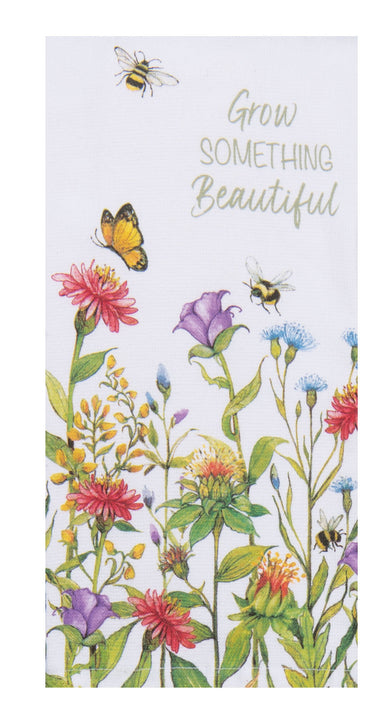 Bee Floral Grow Something Dual Purpose Towel
