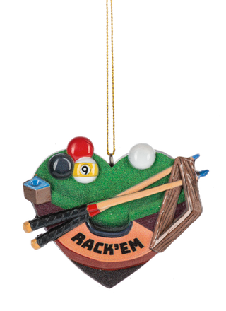 Rack 'Em Pool Ornament