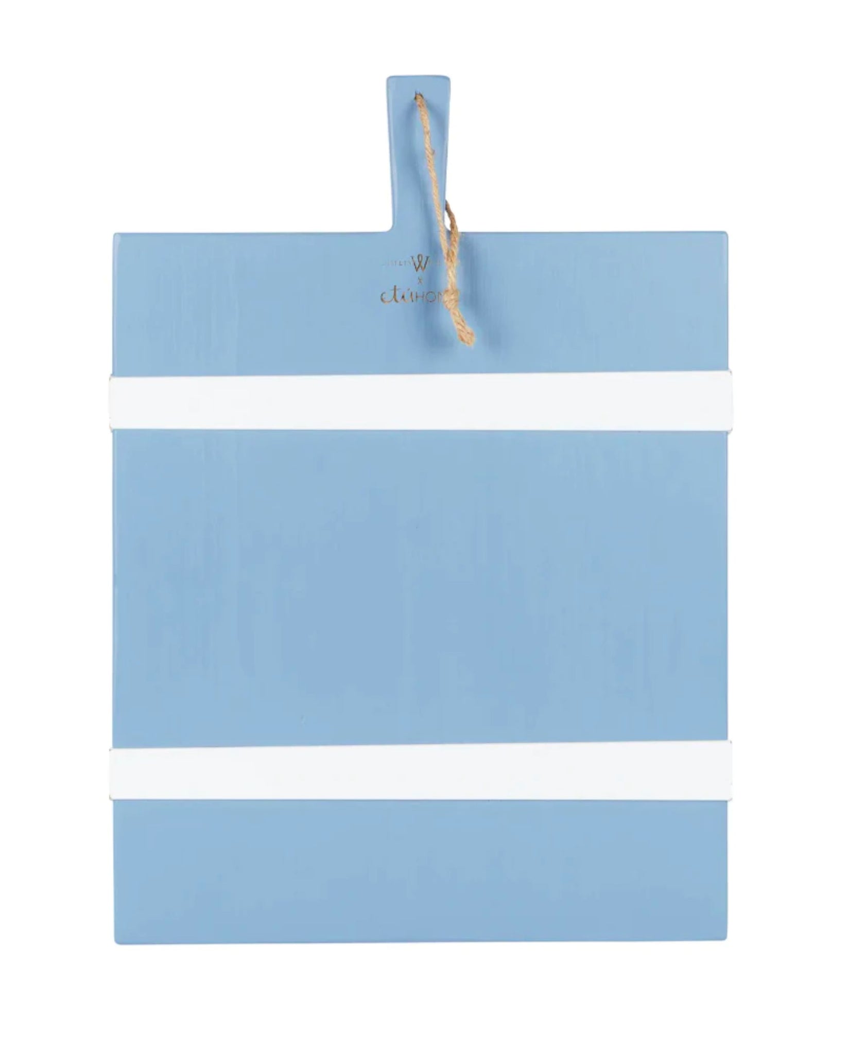 Etu Home Caitlin Wilson French Blue/White Rectangle Mod Charcuterie Board - Medium