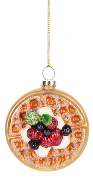 Glass Waffle Ornaments