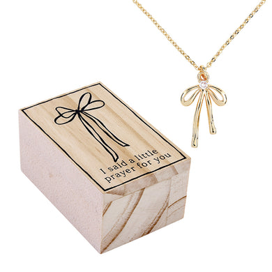 Bow Necklace - Little Prayer