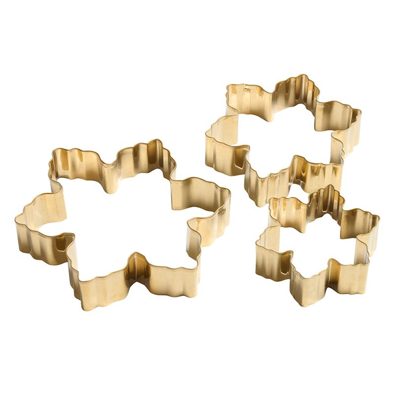 Gold Snowflake Cookie Cutter Set