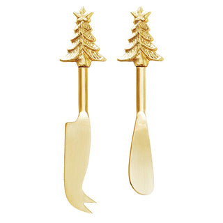 Gold Tree Cheese Knives Set