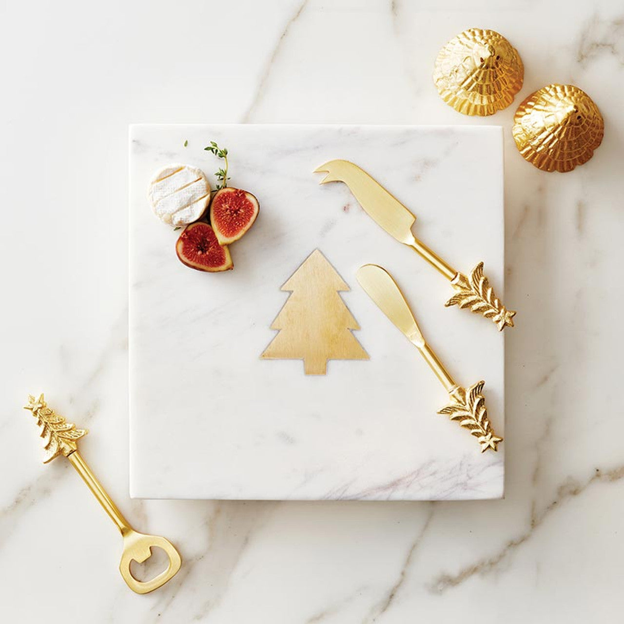 Gold Tree Cheese Knives Set