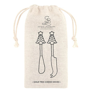 Gold Tree Cheese Knives Set