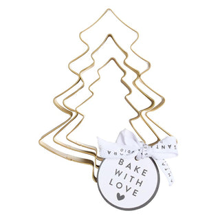 Gold Tree Cookie Cutter Set