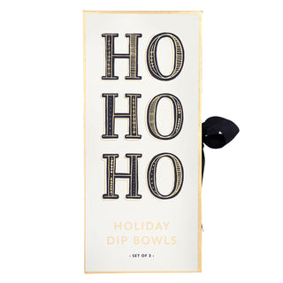 Ho Ho Ho Holiday Dip Bowl Set