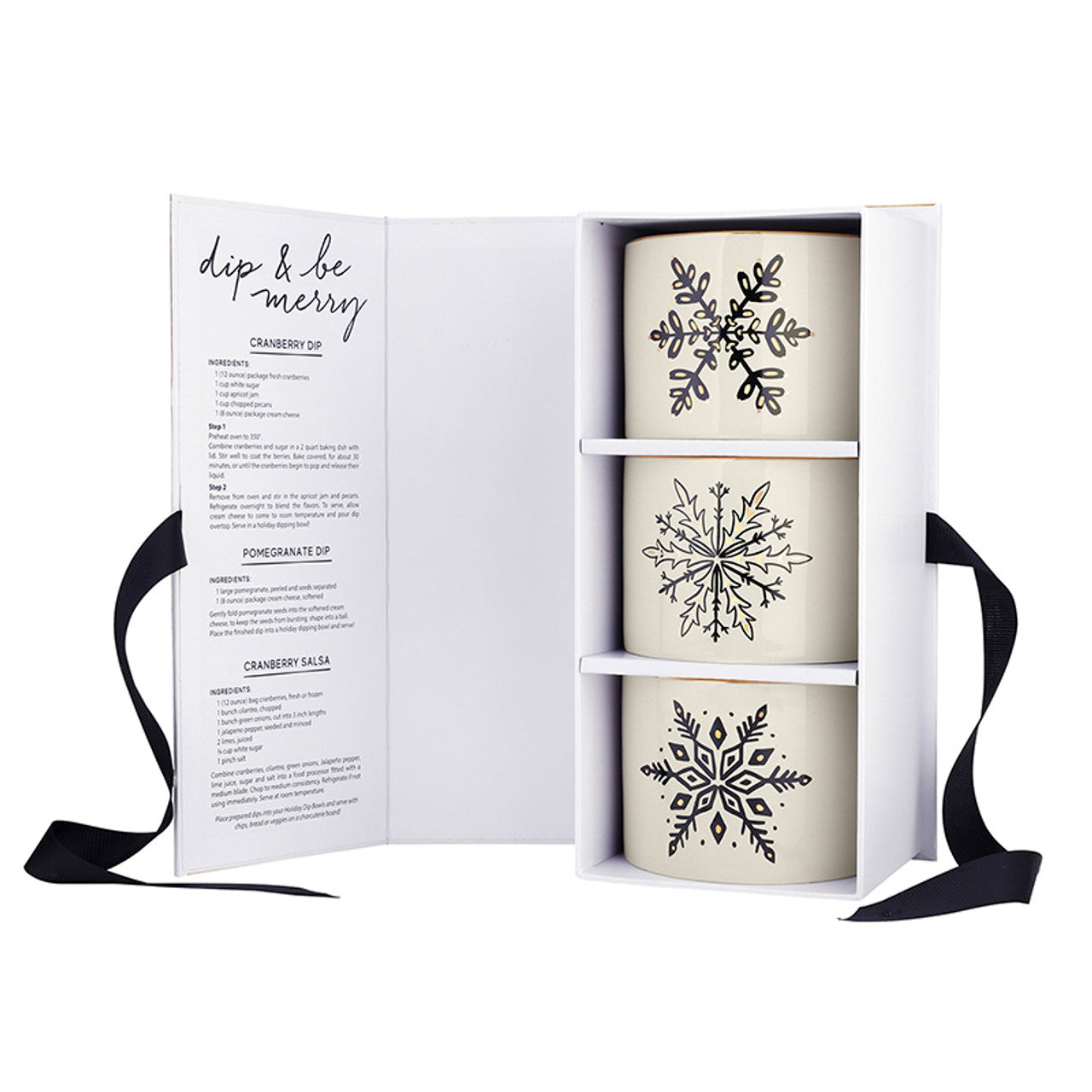 Ho Ho Ho Holiday Dip Bowl Set