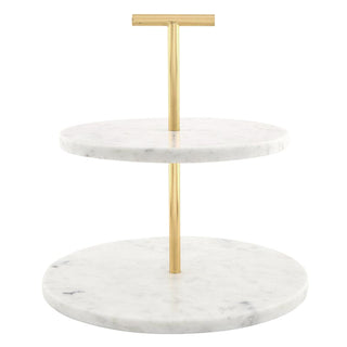 Marble and Gold Tiered Stand
