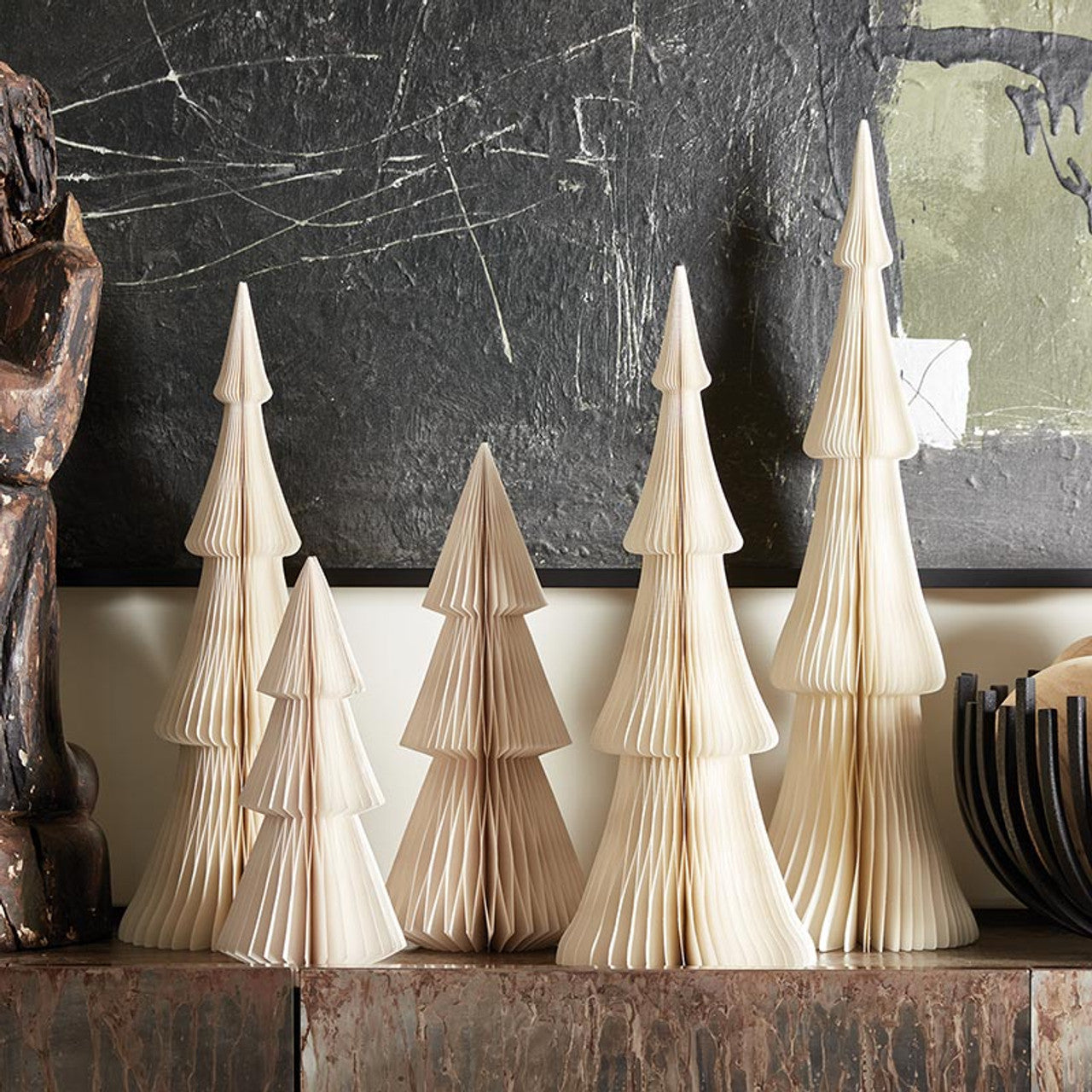 Warm White Paper Tree 14