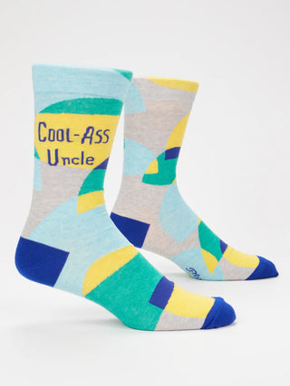 Blue Q Men's Cool-Ass Uncle Crew Socks