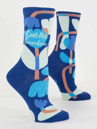 Blue Q Women's Cool-Ass Grandma Crew Socks