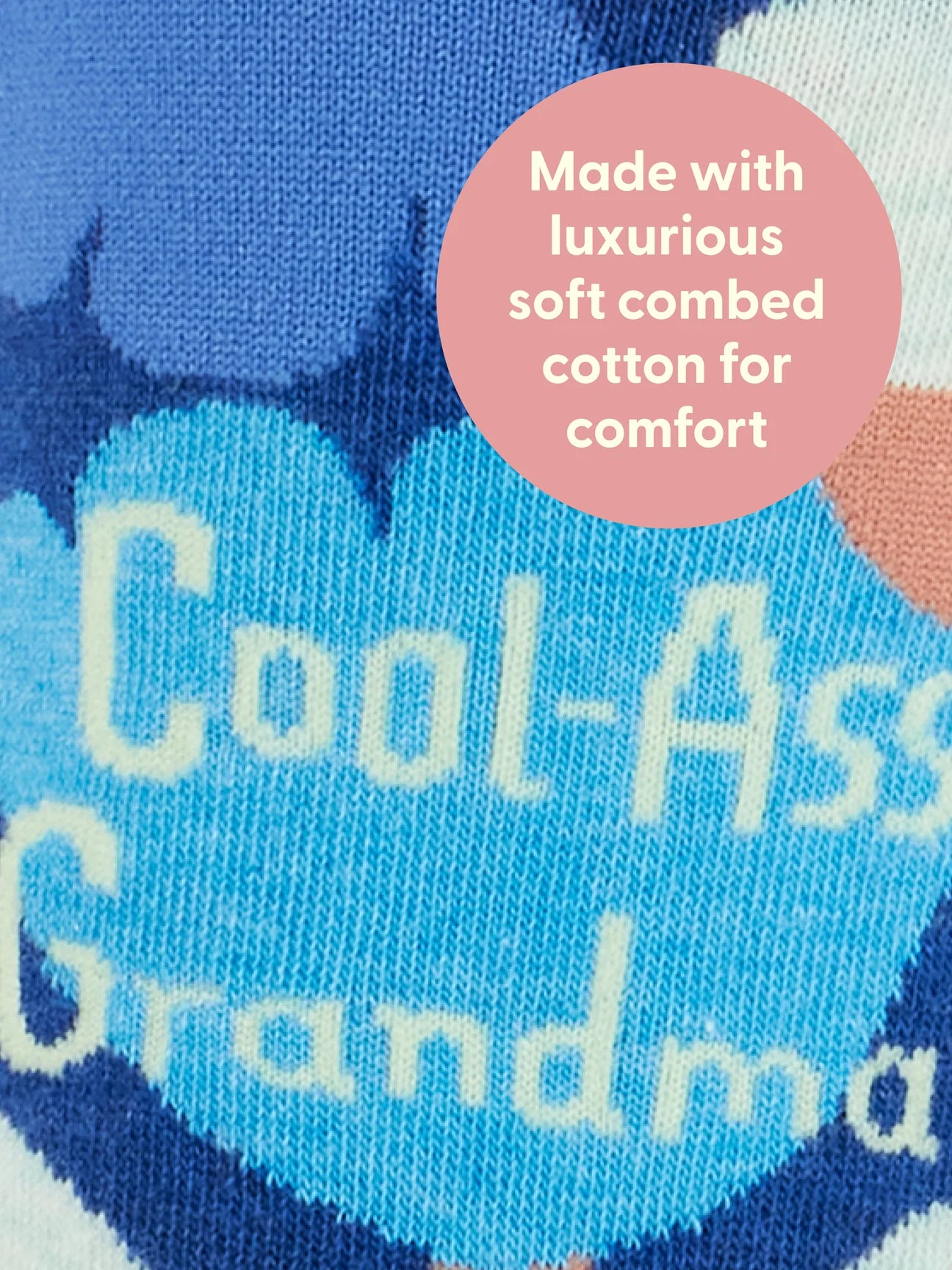 Blue Q Women's Cool-Ass Grandma Crew Socks