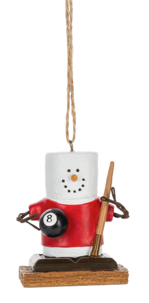 S'Mores Pool Player Ornament
