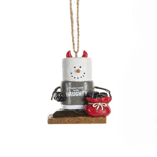 S'mores Naughty Or Nice Ornaments