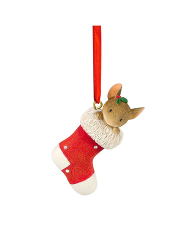 Tails With Heart Santa Spy Hanging Ornament