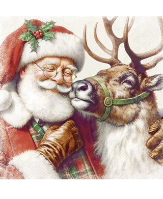 Ihr Santa's Best Friend Cream Lunch Napkins