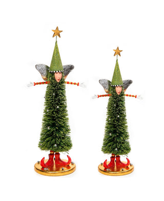 Patience Brewster Sisal Angel Tree Figures, Set of 2