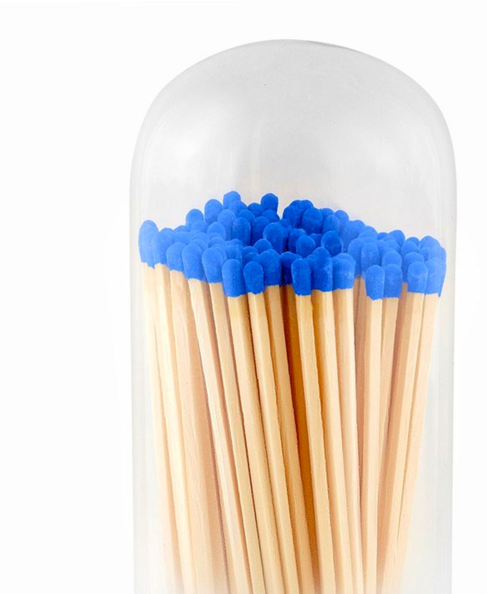 Cloud Fireplace with Blue Tip Match Cloche Holder - by Skeem