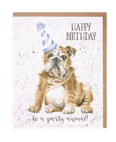 Wrendale Designs 'Smile!' Bulldog Birthday Card