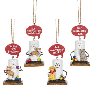 S'mores Dog Talk Ornaments