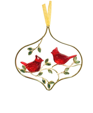 Snow Branch Cardinal Ornament