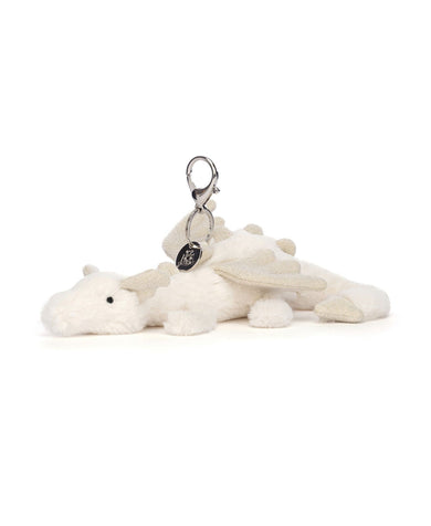 Jellycat Snow Dragon Bag Charm