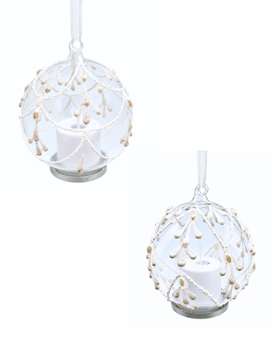 LED White Snow Ornaments