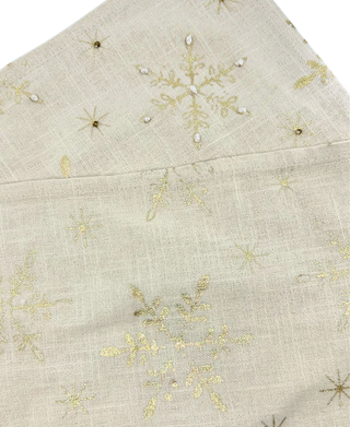 ADV Table Runner Natural & Gold 13