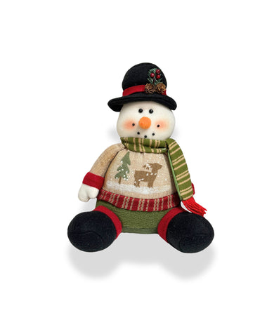 Cozy Snowman Shelf Sitter
