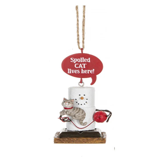 S'mores Cat Talk Ornaments
