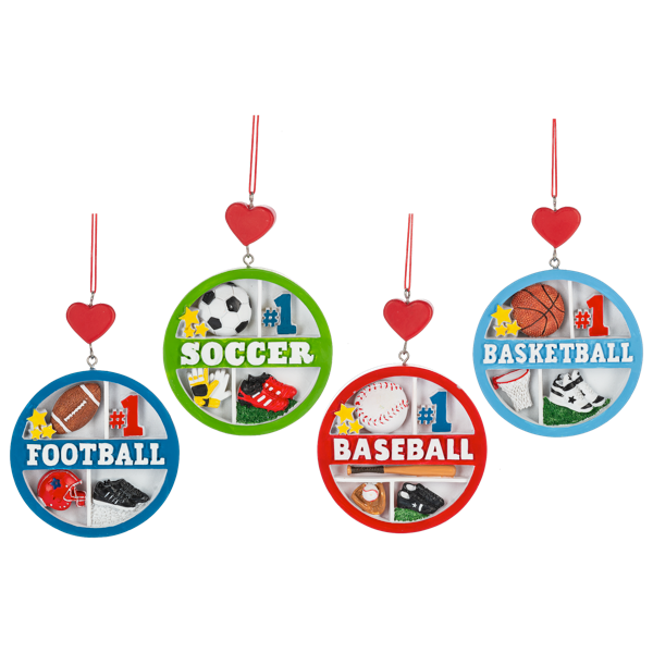 Sports Collage Ornaments