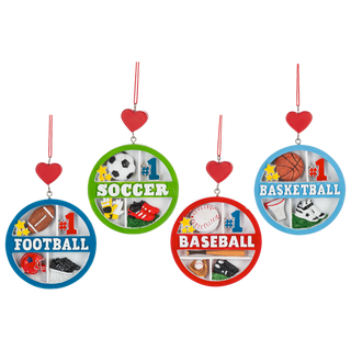 Sports Collage Ornaments